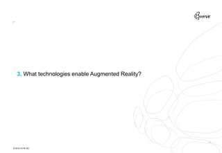 3. What technologies enable Augmented Reality?




© 2012 HYVE AG
 
