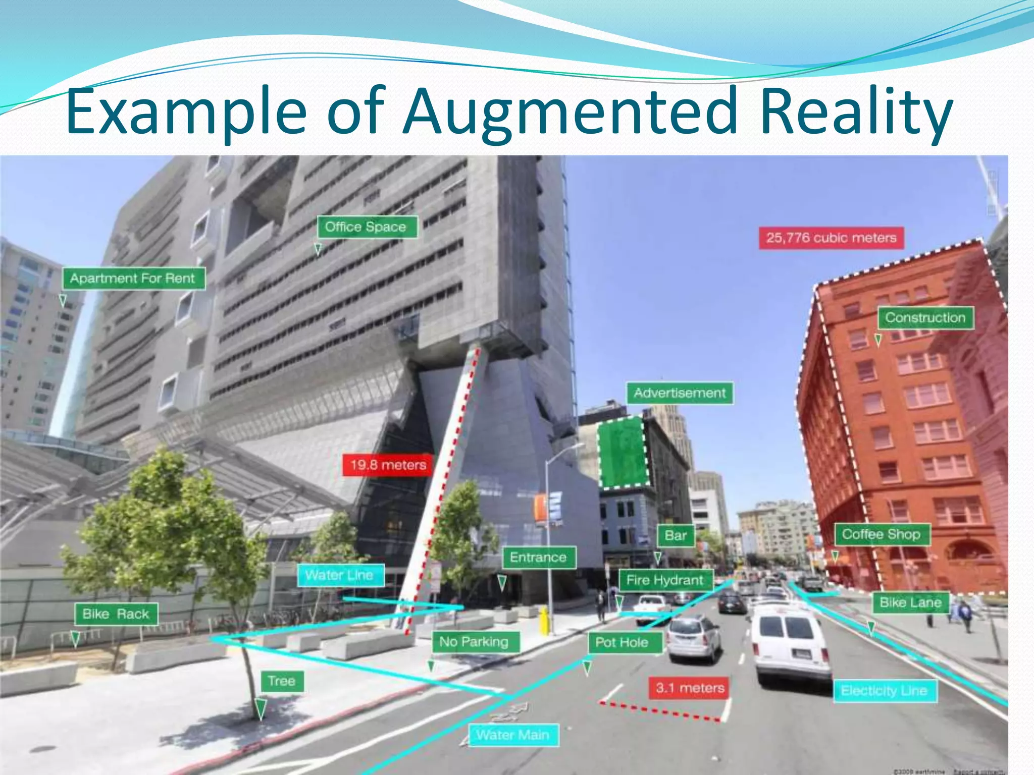 Example of Augmented Reality
 