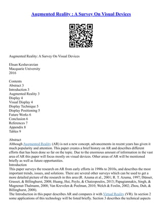 Augmented reality 2024 devices 2016