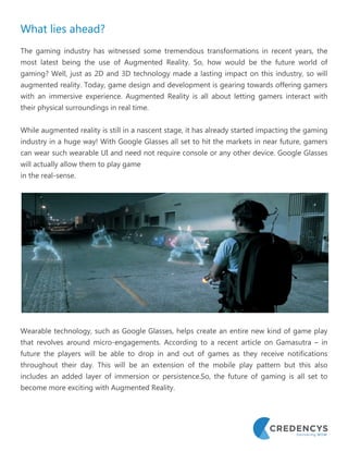 Augmented Reality Gaming | Augmented Reality Games | PDF