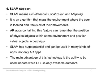 Slam Javascript Augmented reality in E-commerce | PDF