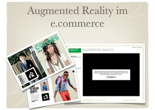 Augmented Reality im
    e.commerce
 