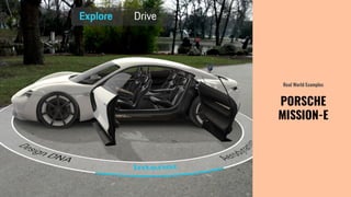Real World Examples
PORSCHE
MISSION-E
 