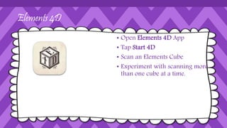 Spacecraft 3D 
• Open Spacecraft 3D App 
• Choose Select Spacecraft 
• Choose whichever one you want 
• Scan the target 
 
