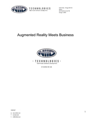 Augmented Reality Meets Business

1

 