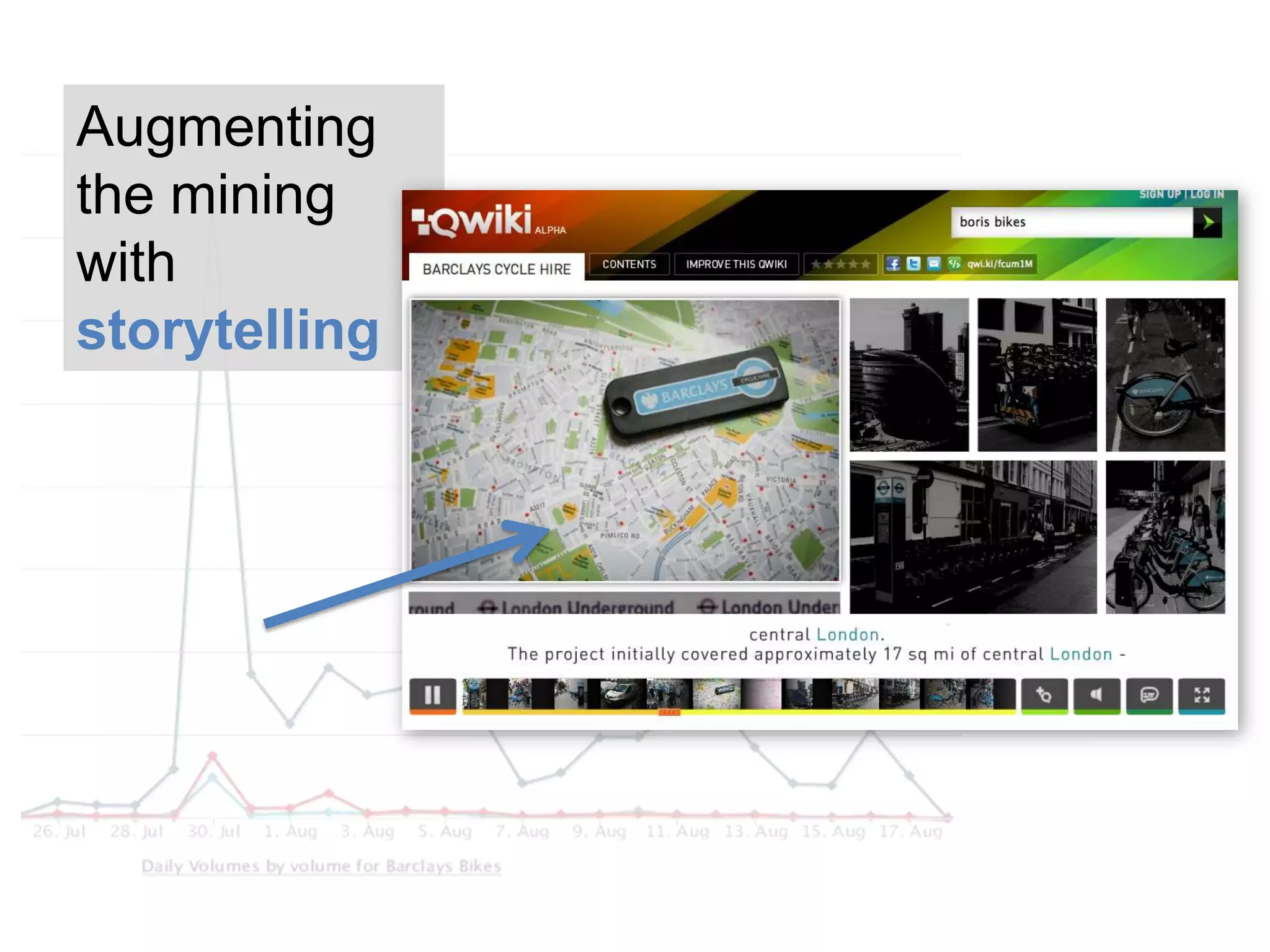 Augmenting the mining with storytelling