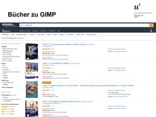 Augmented Reality, Smart Cities – Quo Vadis, Digitalisierung24. November 2016 46
Bücher zu GIMP
 