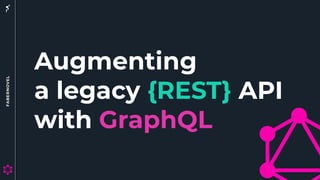 1
Augmenting
a legacy {REST} API
with GraphQL
 