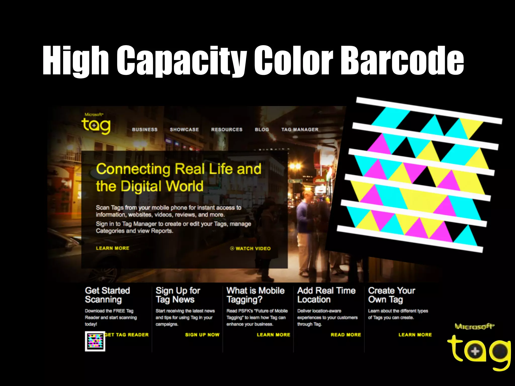 High Capacity Color Barcode
 