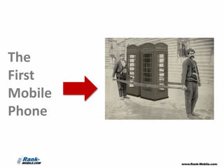 The
First
Mobile
Phone
 