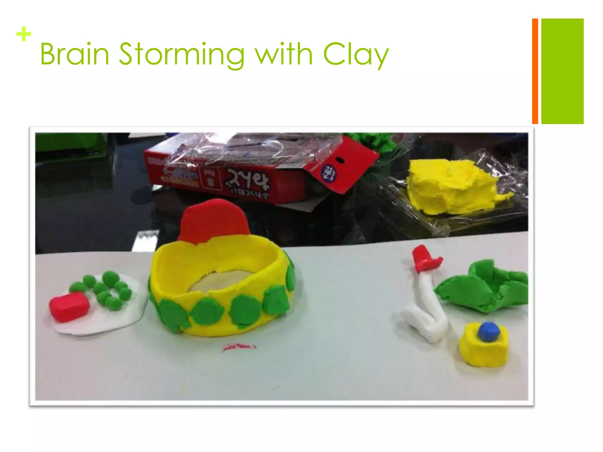 +
    Brain Storming with Clay
 