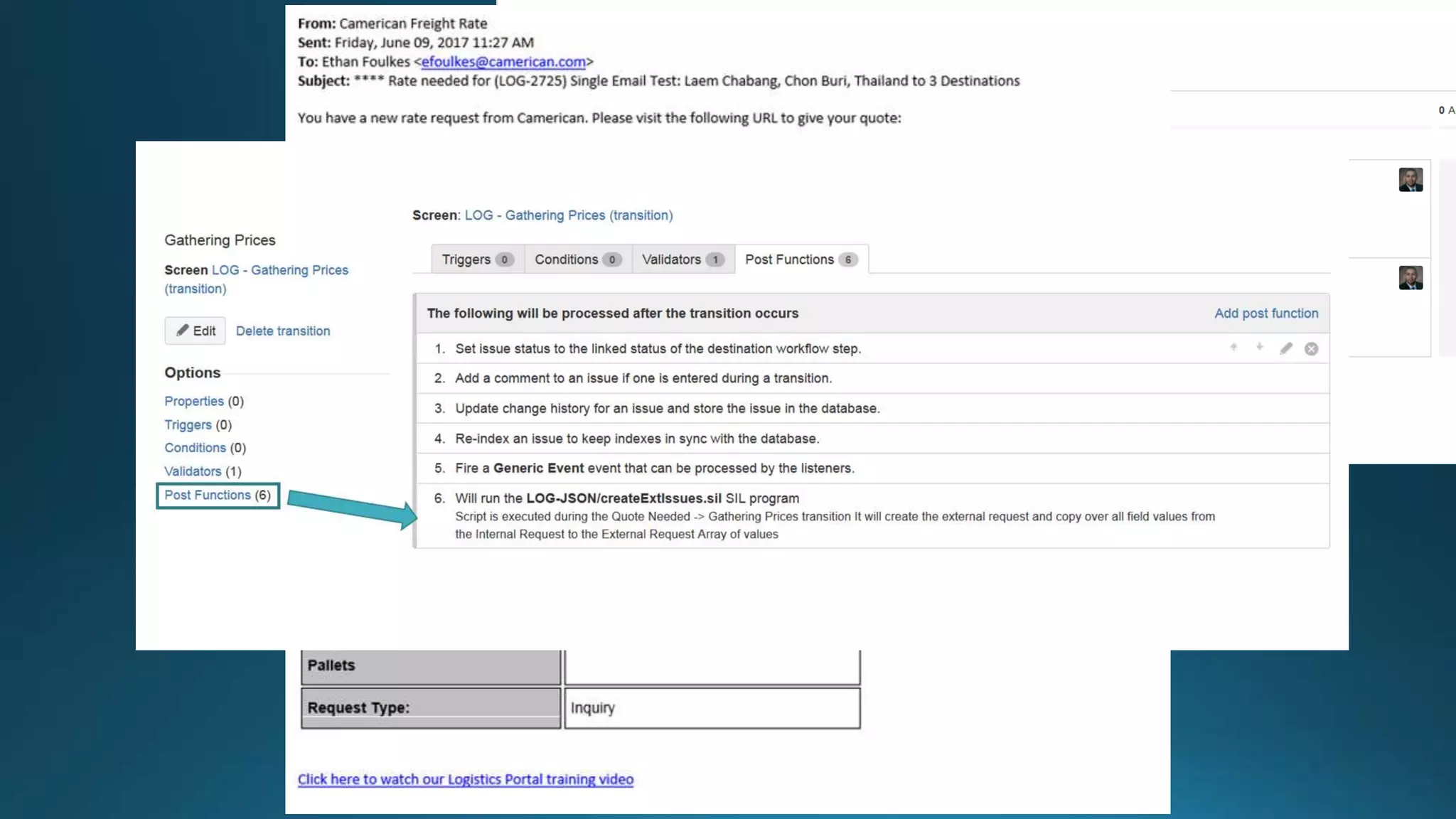 • Creates sub-tasks for each checkbox
• Copies all relevant info
• Sets # of vendor field / Portal updates
• API push to portal
• Sends custom e-mail
 