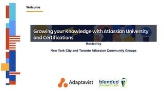 Welcome


Hosted by


New York City and Toronto Atlassian Community Groups
 