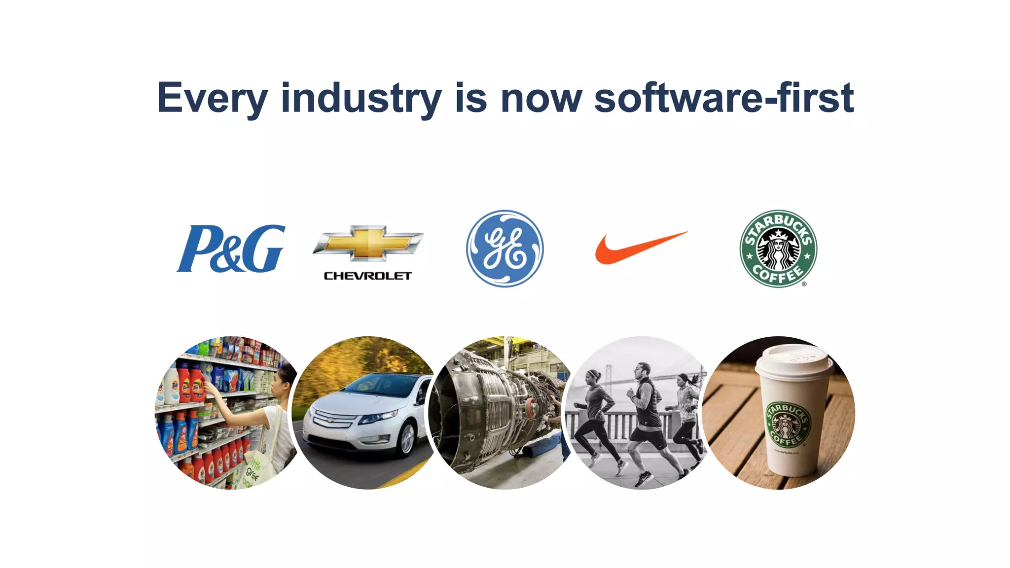Every industry is now software-first
 