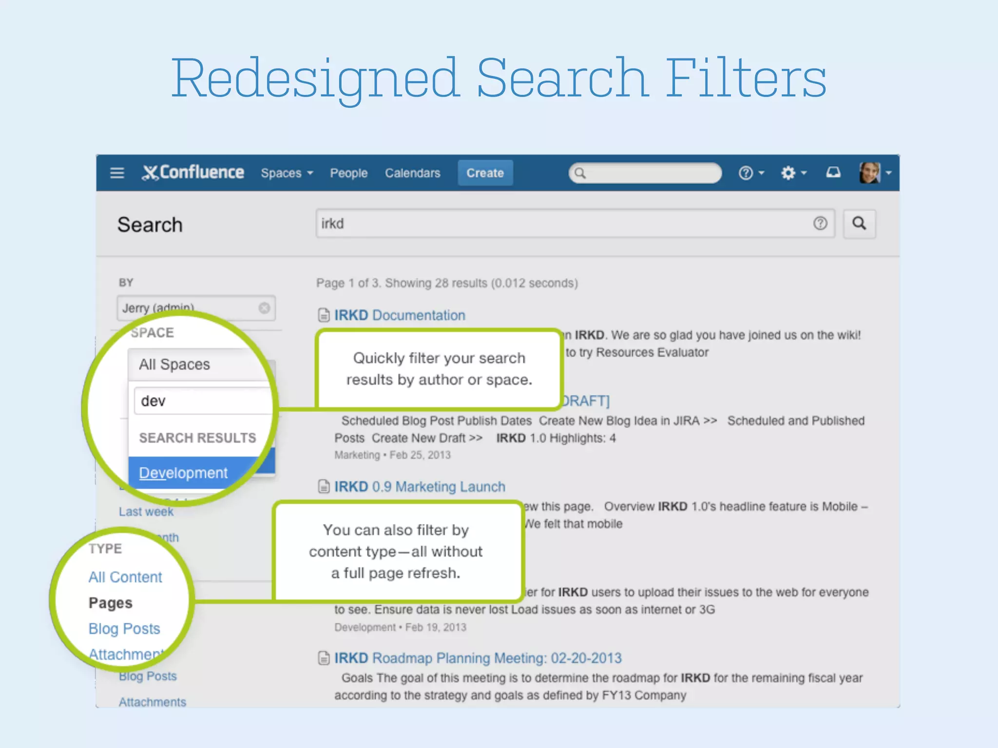 Redesigned Search Filters
 