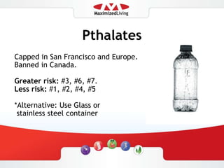 Pesticides – not on your labels!The good news:The Environmental Working Group updates their “Clean Fifteen” and “Dirty Dozen” each yearwww.foodnews.org