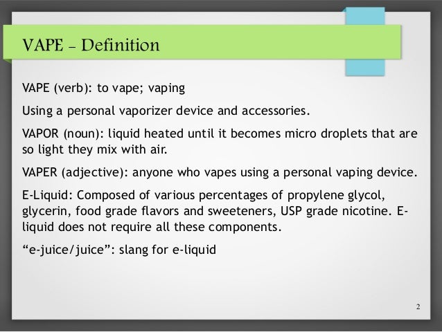 e cig vaping fundamentals