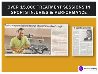 OVER 15,000 TREATMENT SESSIONS IN
SPORTS INJURIES & PERFORMANCE
 