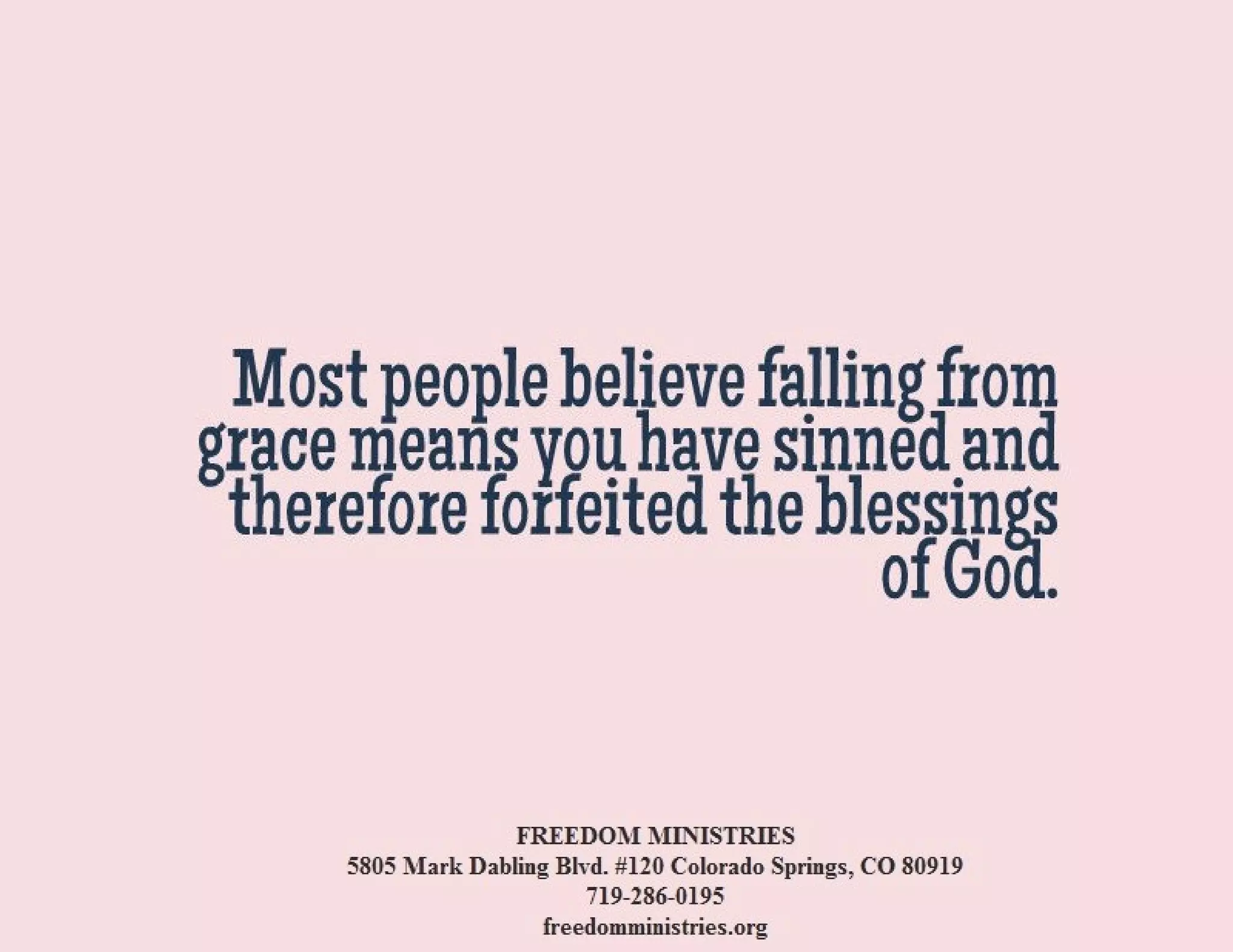 What Does Falling From Grace Mean?