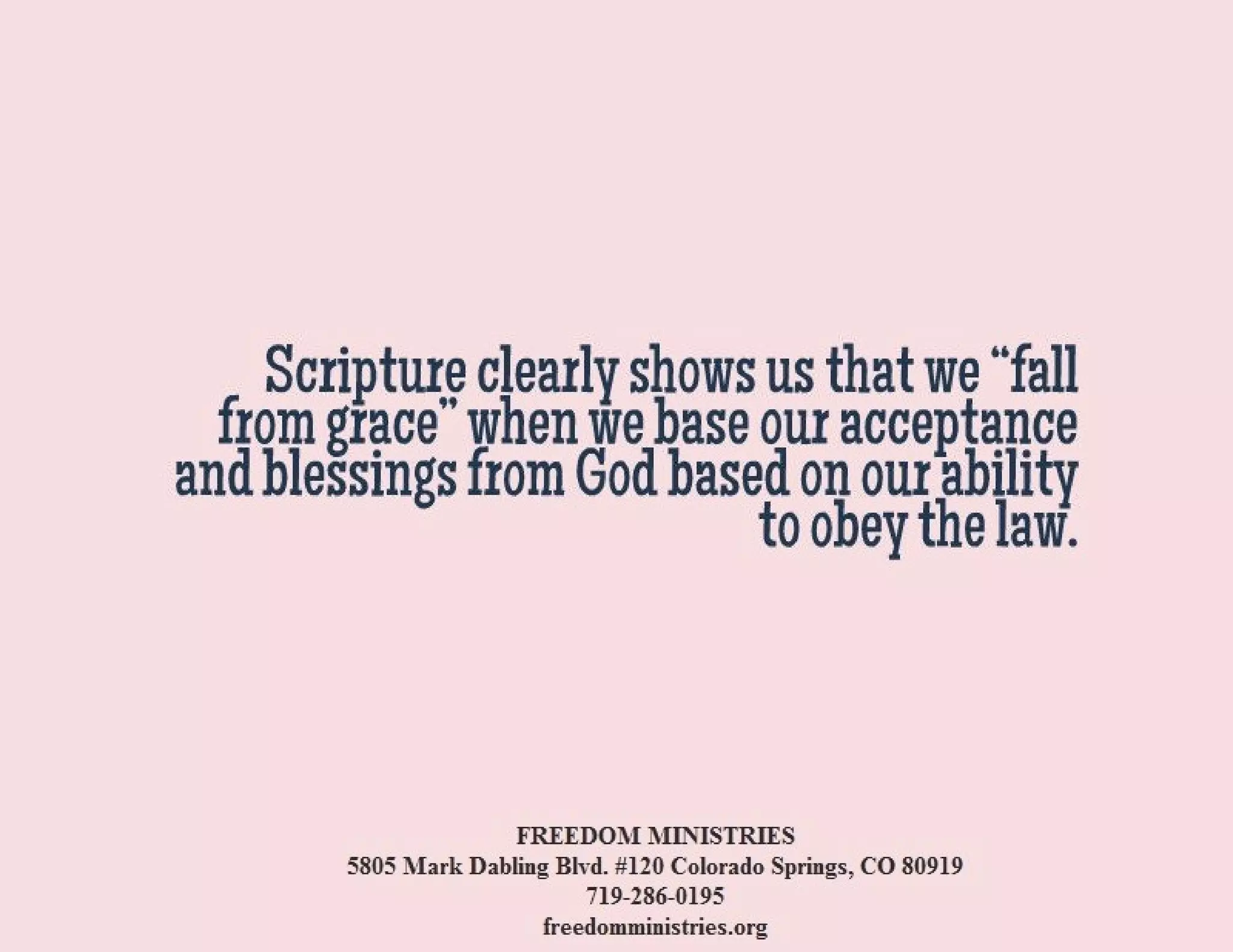 What Does Falling From Grace Mean?