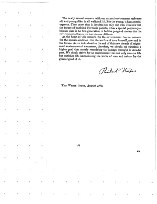 August 1970 Environmental Quality The First Annual Report Of