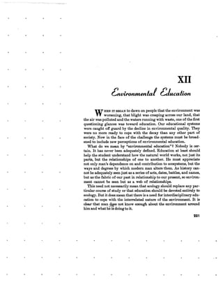 August 1970 Environmental Quality The First Annual Report Of