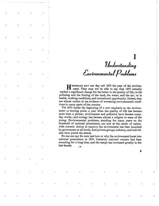 August 1970 Environmental Quality The First Annual Report Of