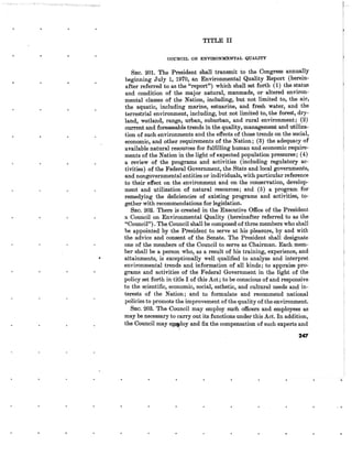 August 1970 Environmental Quality The First Annual Report Of