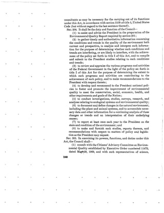 August 1970 Environmental Quality The First Annual Report Of