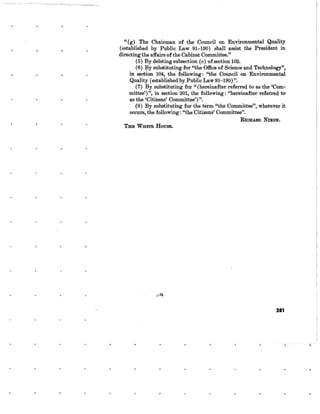 August 1970 Environmental Quality The First Annual Report Of