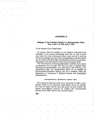 August 1970 Environmental Quality The First Annual Report Of