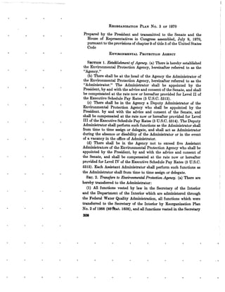 August 1970 Environmental Quality The First Annual Report Of