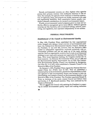 August 1970 Environmental Quality The First Annual Report Of