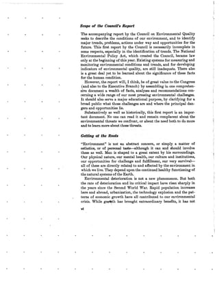 August 1970 Environmental Quality The First Annual Report Of