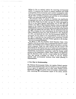 August 1970 Environmental Quality The First Annual Report Of