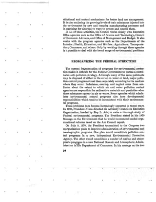 August 1970 Environmental Quality The First Annual Report Of