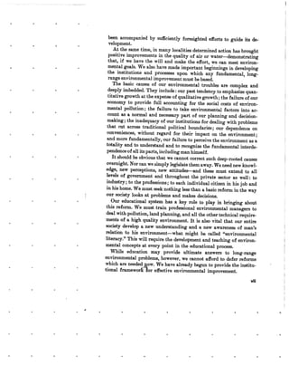 August 1970 Environmental Quality The First Annual Report Of