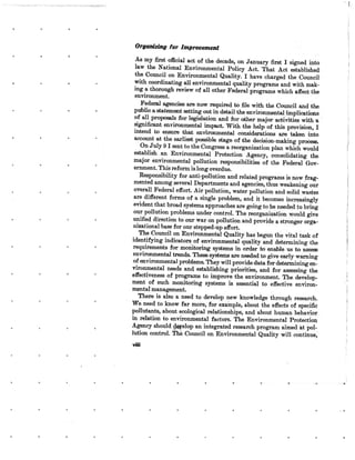 August 1970 Environmental Quality The First Annual Report Of