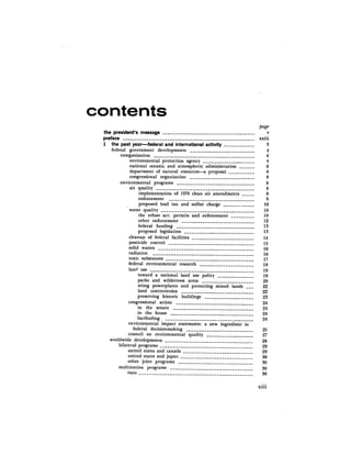 August 1971 The First Annual Report Of The Council On Environmental Quality