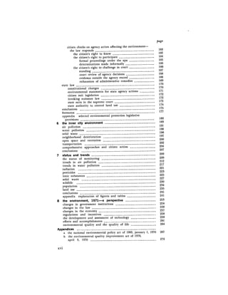 August 1971 The First Annual Report Of The Council On Environmental Quality