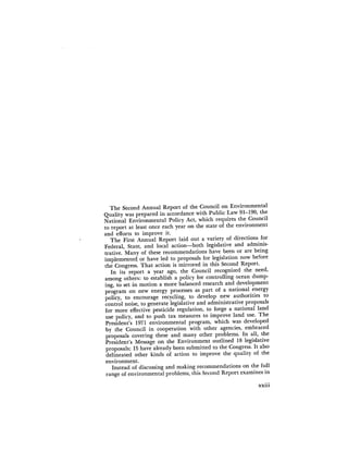 August 1971 The First Annual Report Of The Council On Environmental Quality
