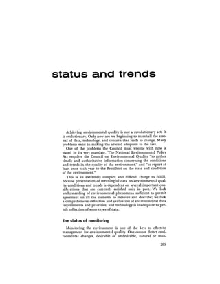 August 1971 The First Annual Report Of The Council On Environmental Quality
