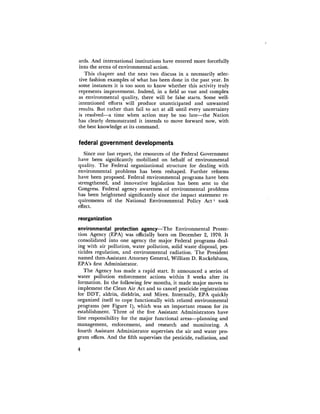 August 1971 The First Annual Report Of The Council On Environmental Quality