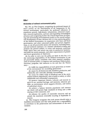 August 1971 The First Annual Report Of The Council On Environmental Quality