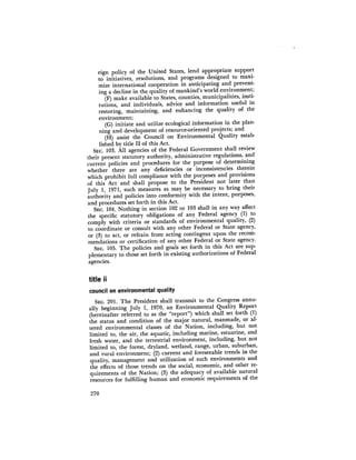 August 1971 The First Annual Report Of The Council On Environmental Quality