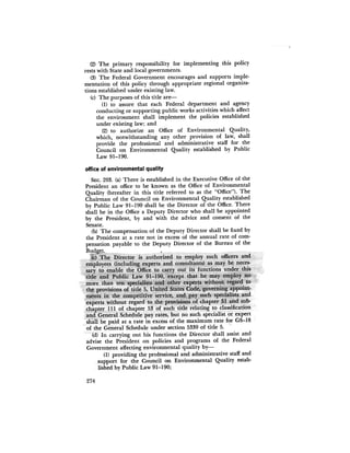 August 1971 The First Annual Report Of The Council On Environmental Quality