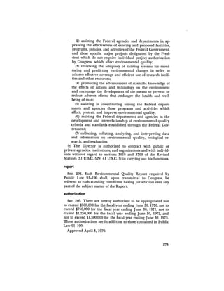 August 1971 The First Annual Report Of The Council On Environmental Quality