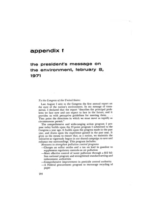 August 1971 The First Annual Report Of The Council On Environmental Quality