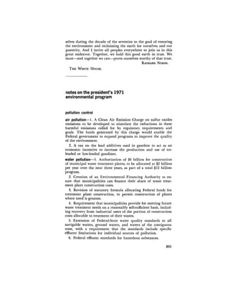 August 1971 The First Annual Report Of The Council On Environmental Quality