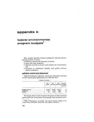 August 1971 The First Annual Report Of The Council On Environmental Quality